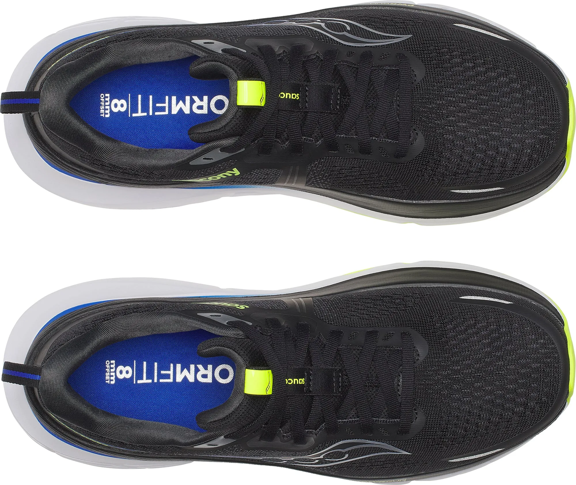 forest walk Saucony Guide 18 Mens Running Shoes - Black
