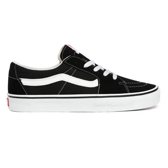 Vans Sk8-Low Skate Shoes - Black/True White Easy Step Fit Replaceable Parts
