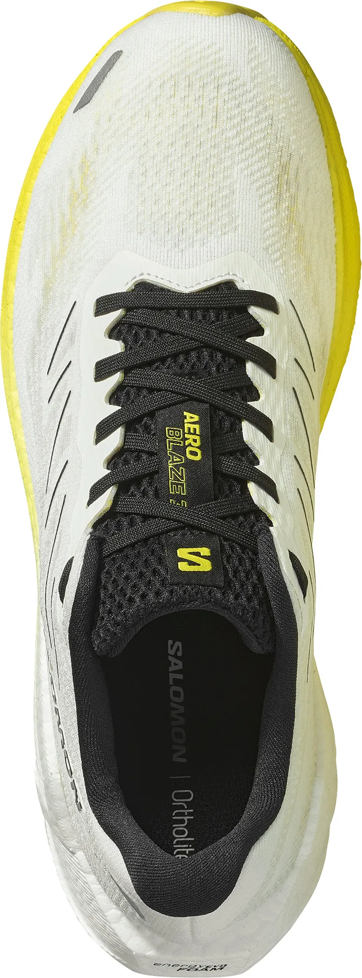 Molded Insole Rock Path Salomon Aero Blaze 3 Mens Running Shoes - White