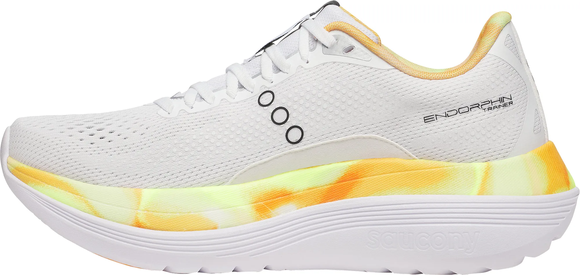 Saucony Endorphin Trainer Mens Running Shoes - White Durable Build Hiking Trails