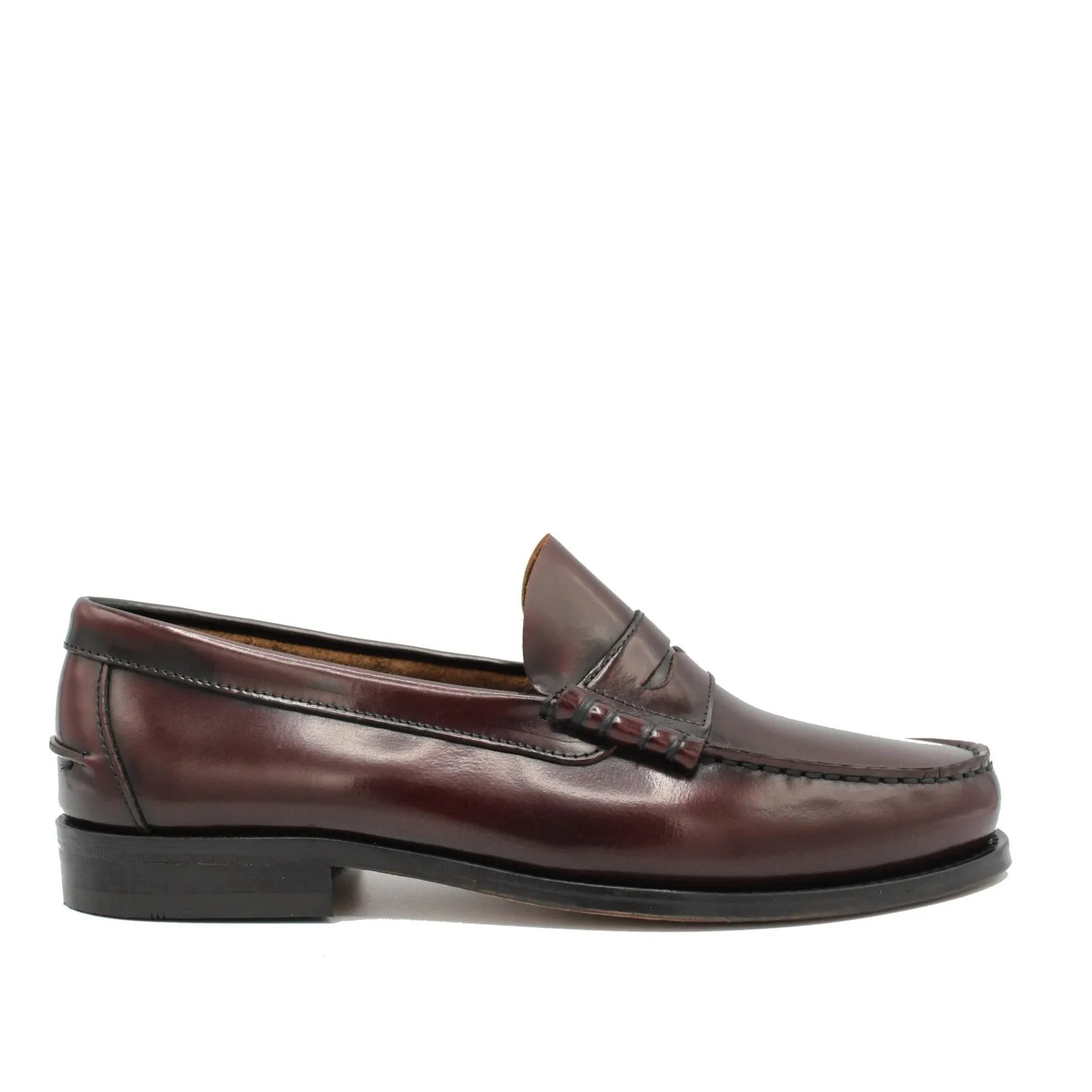 COLL BURGUNDY POLISHED Short Walk Durable Comfort Shoes