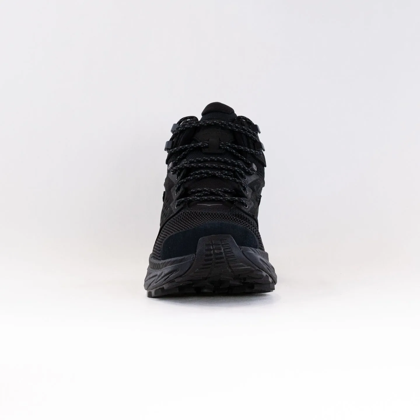 Hoka Anacapa 2 Mid GTX Wide (Men's) - Black/Black Easy Walking Boots Fashion High Heels for Women
