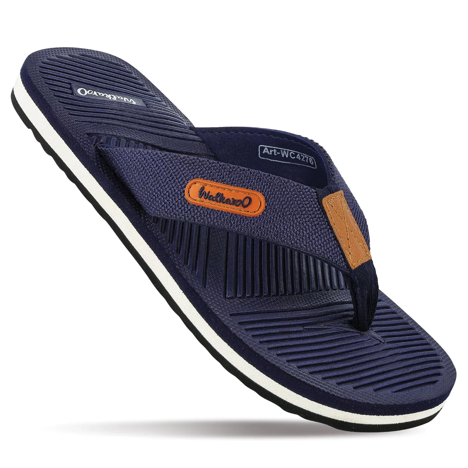 Outdoor Comfort Park Pool Outfit Walkaroo Men Flip Flop  - WC4276 Blue