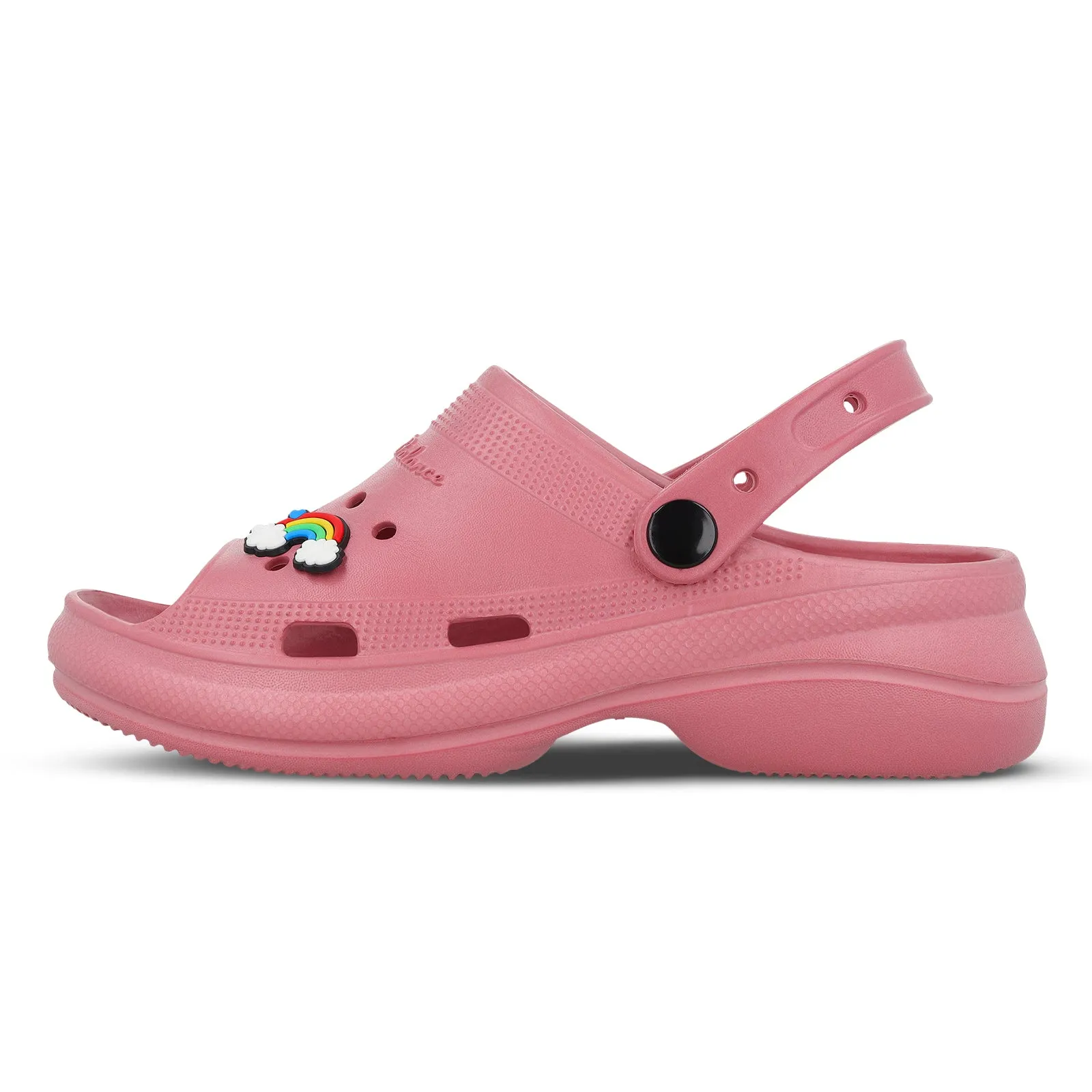 Walkaroo Women's Clogs  - WC8937 Dark Peach Light Outdoor Shoes Adventure Time