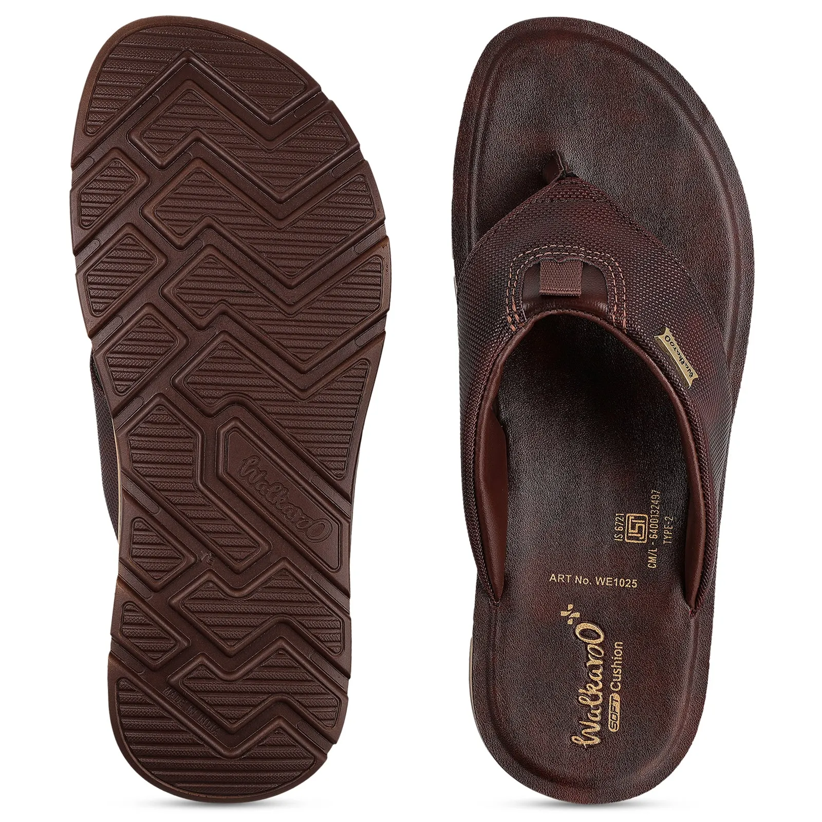 Outdoor Relaxation Gear Easy Holiday Gear Men's Daily Wear V-Strap Sandals - WE1025 Brown