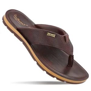 Men's Daily Wear V-Strap Sandals - WE1025 Brown beachside walk Easy Walk