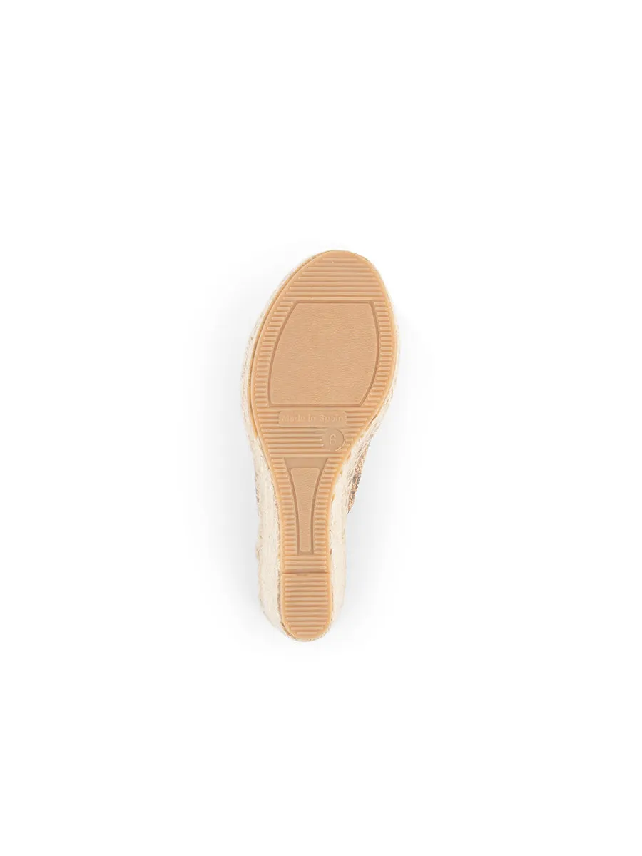 Jonie Peep-Toe Espadrille Cushioned Fit Effortless Fit
