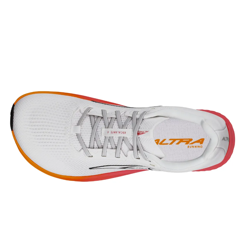 Altra Women's Escalante 4 Running Shoes in White/Orange AW25 Vast color