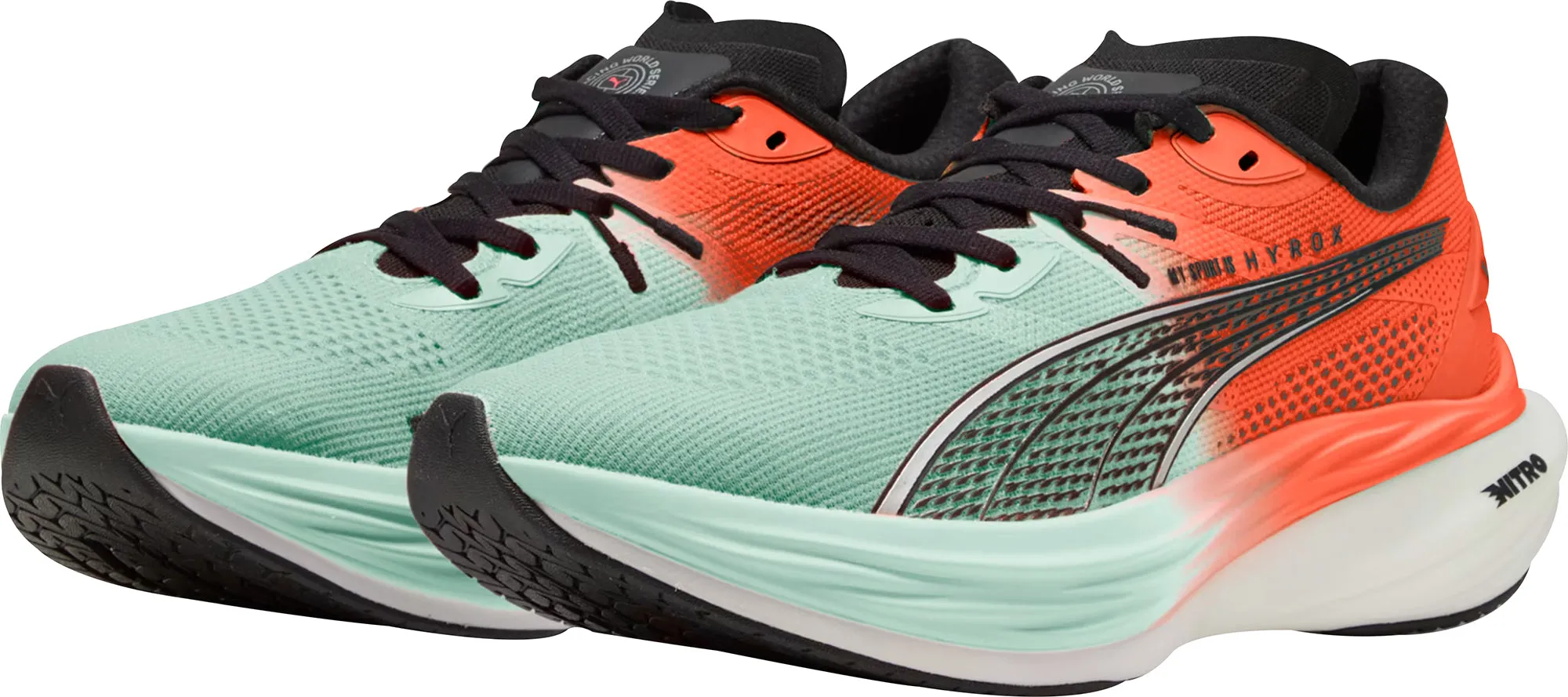 Mind Ease Joy Step Puma Deviate Nitro 3 HYROX Mens Running Shoes - Green