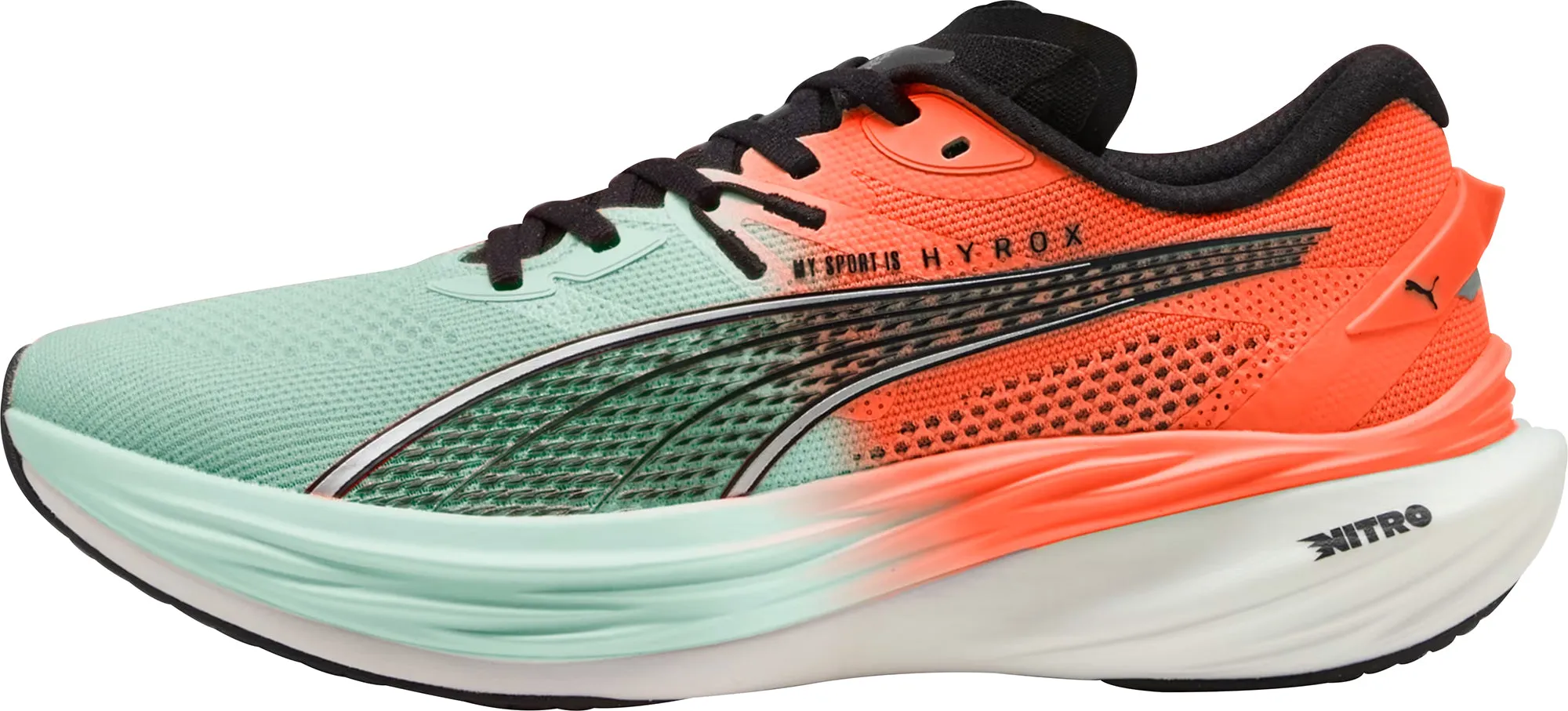 Hill Tough Puma Deviate Nitro 3 HYROX Mens Running Shoes - Green