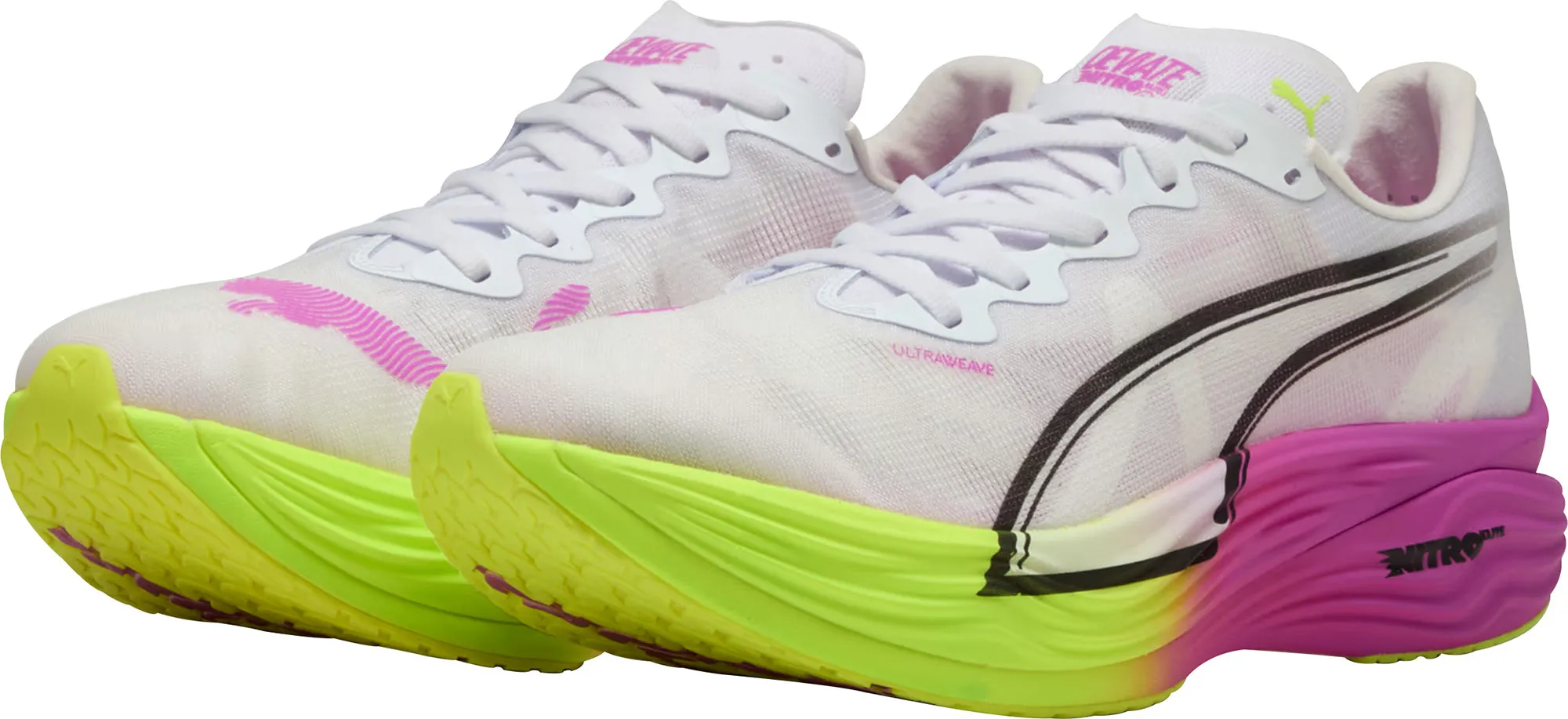 Puma Deviate Nitro Elite 3 Mens Running Shoes - White Ergonomic City Adventure