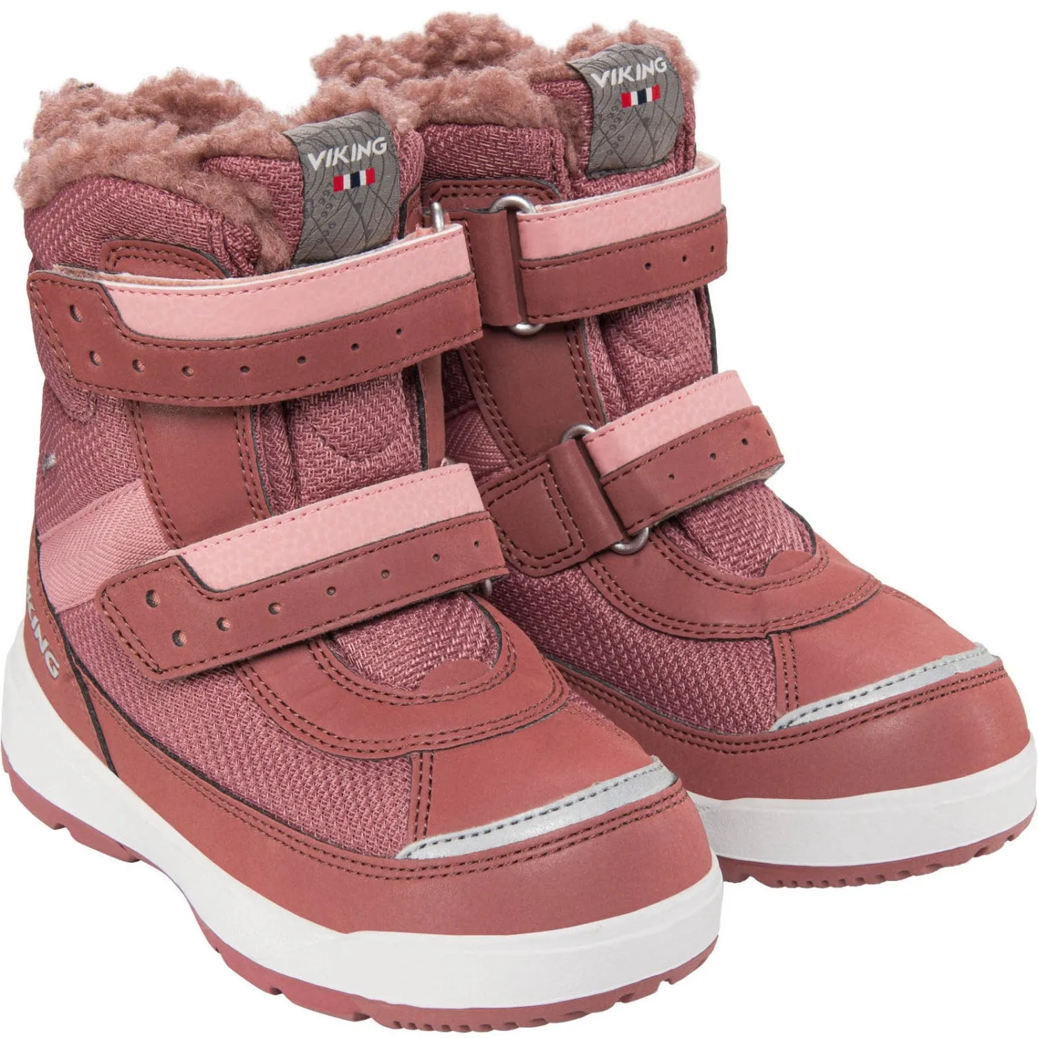 Snow-Walking Shoes Snow Snow Grip VIKING Pink Play Reflex Warm GTX 2V