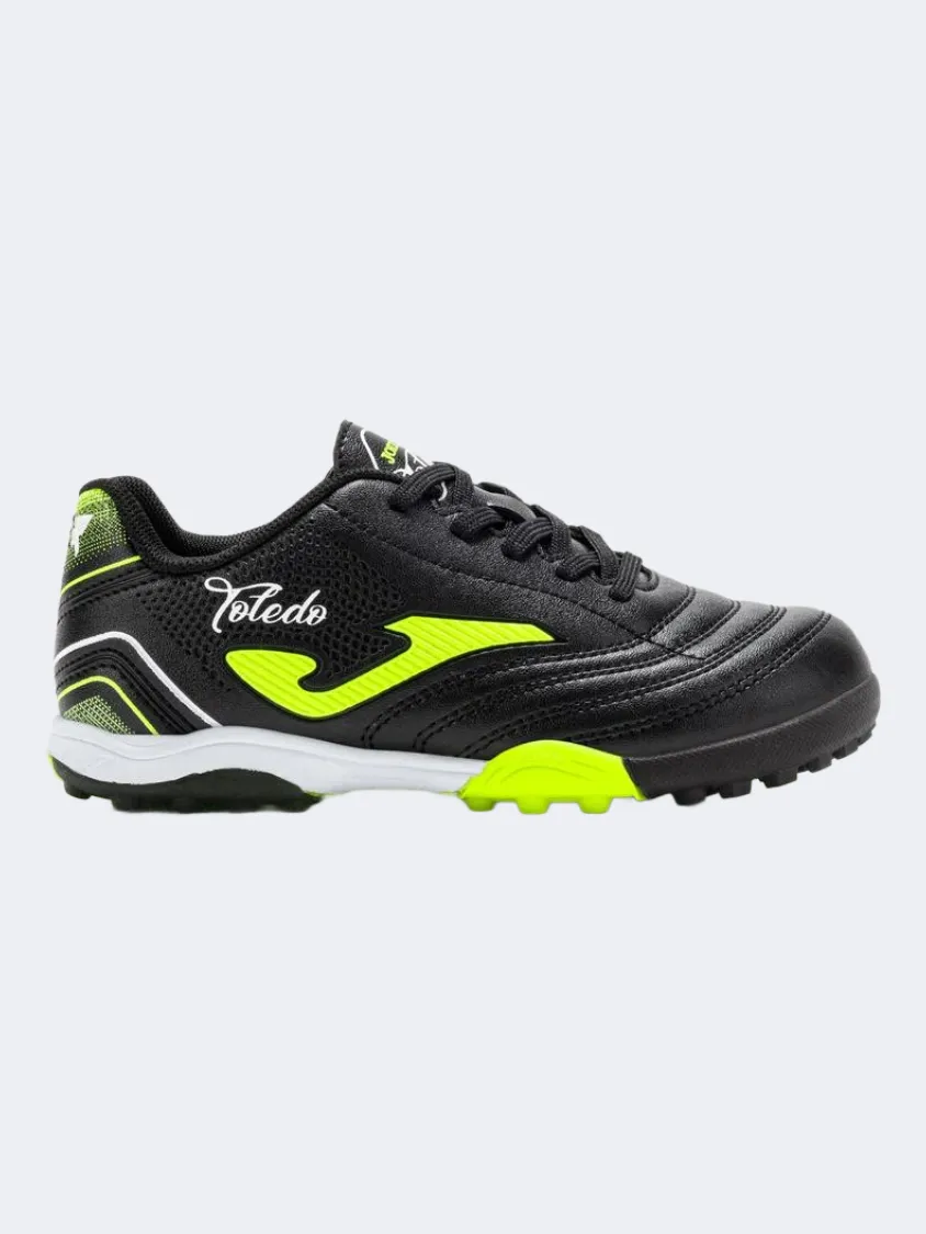 Joma Toledo 2501 Tf Kids Football Shoes Black/Yellow Comfy Support