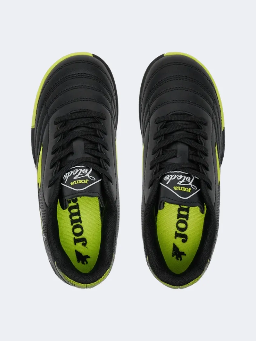 Joma Toledo 2501 Tf Kids Football Shoes Black/Yellow Pace Boost Friendly Game
