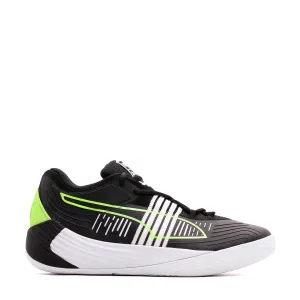 Puma Basketball Men Fusion Nitro Black Green Glare 195587-01 TPU Full Length Air