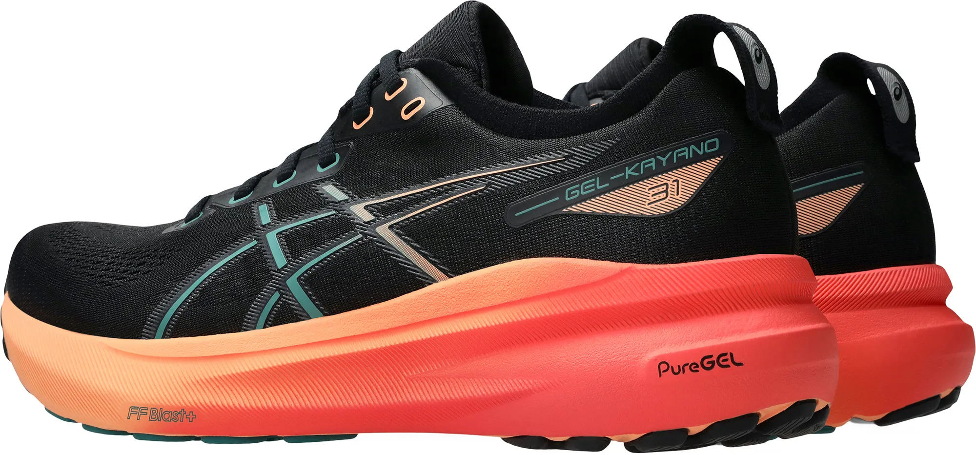 Asics Gel Kayano 31 Mens Running Shoes - Black Grip Hold