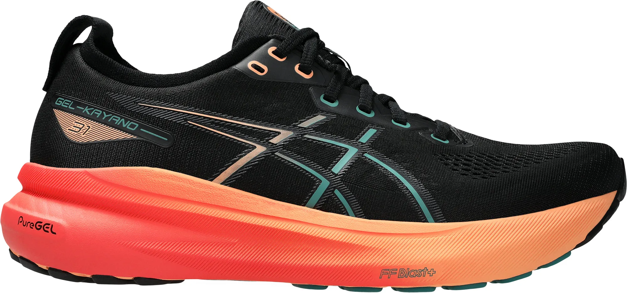 Flexibility Feature Asics Gel Kayano 31 Mens Running Shoes - Black