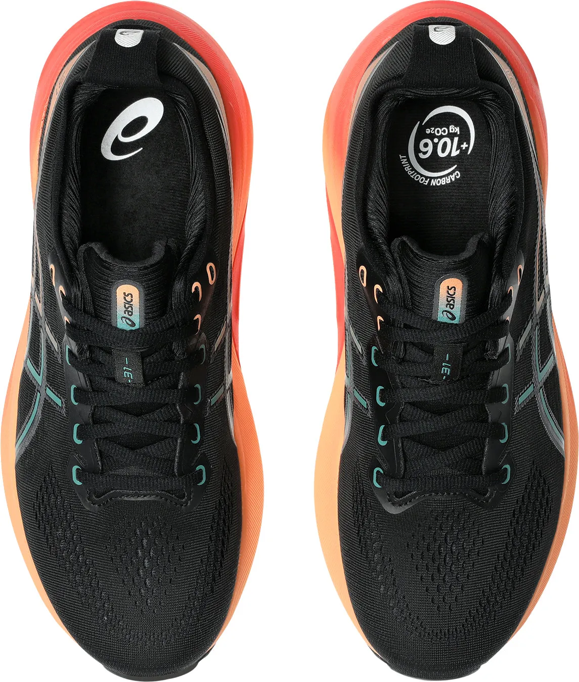 Cushioned Footbed Eco Friendly Office Workers Asics Gel Kayano 31 Mens Running Shoes - Black