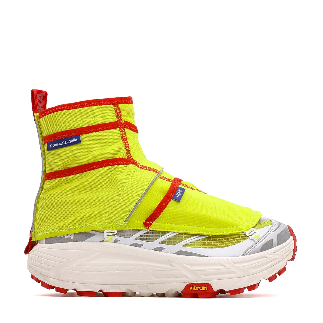 Hoka One One Men x Nicole McLaughlin Mafate Three2 White Neon Yellow Core 1153931-WNN Every Step Long Walk