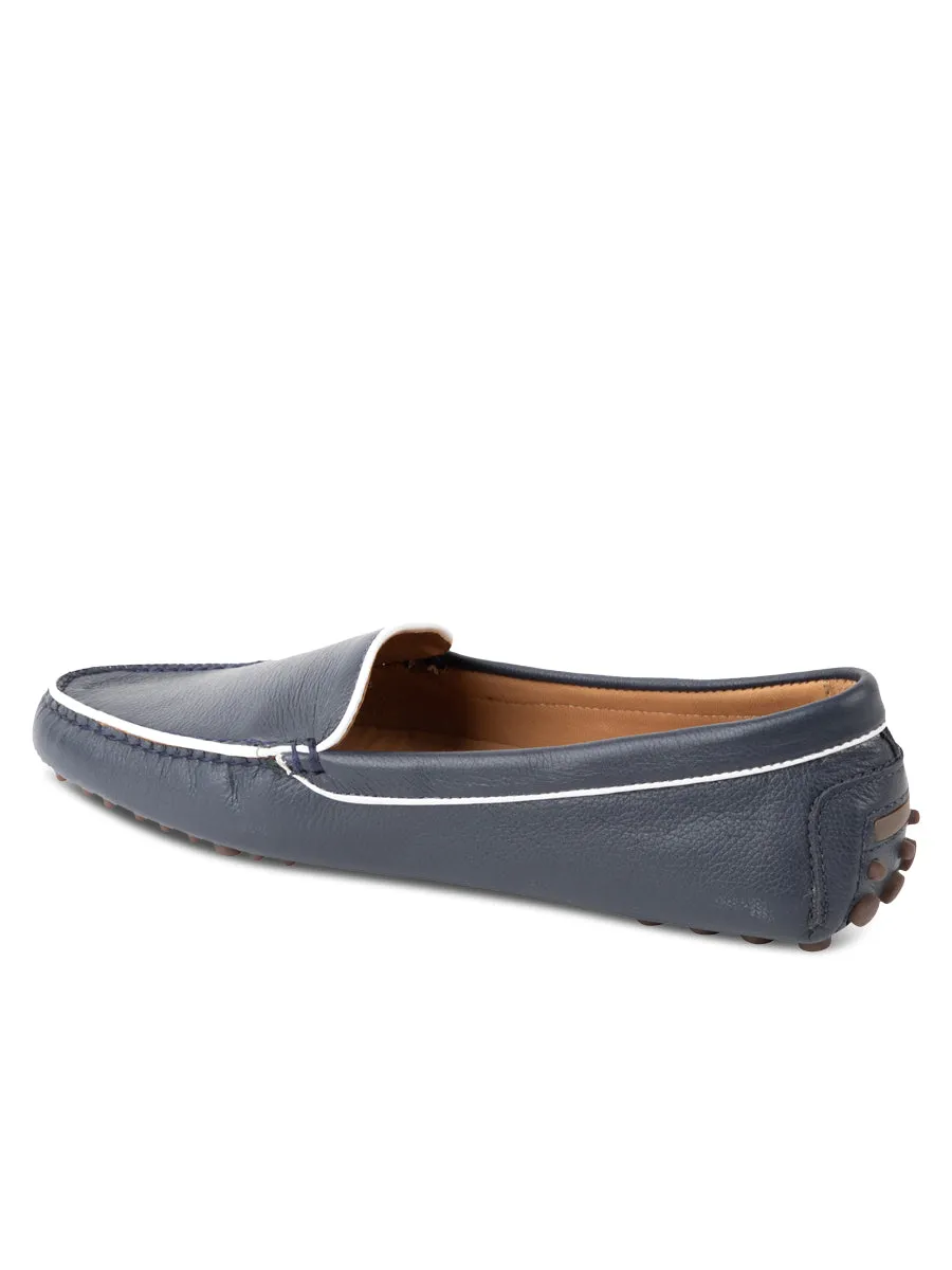 Jill Piped Driving Moccasin Kick Power
