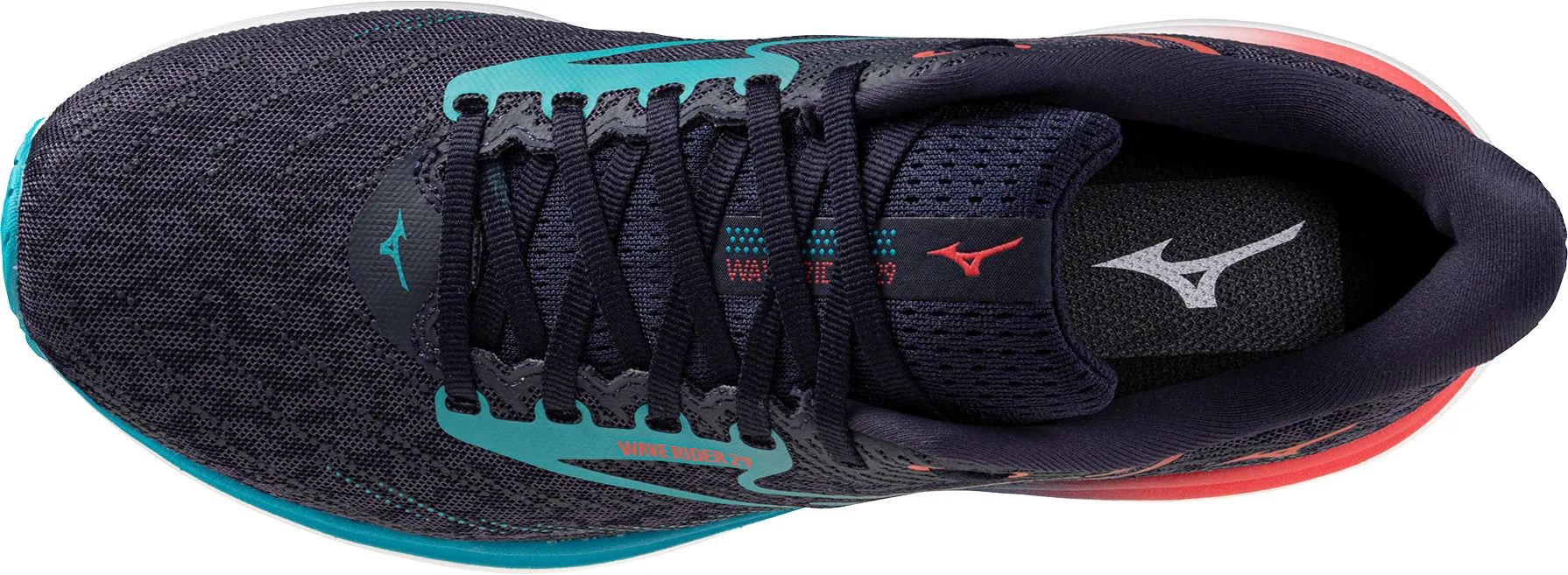 Game Ready Eva Midsole Mizuno Wave Rider 29 Mens Running Shoes - Grey