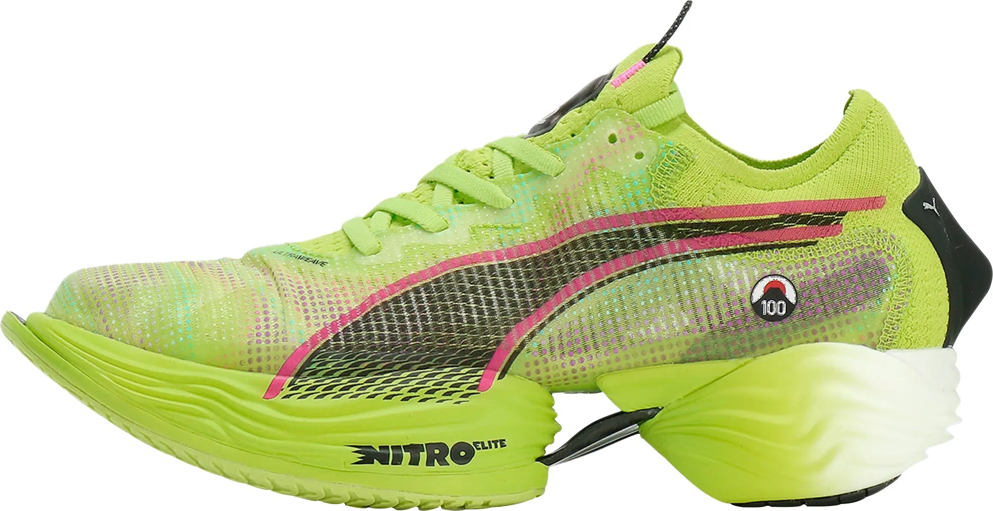 Puma Fast-R Nitro Elite 2 Mens Running Shoes - Green Breathable mesh