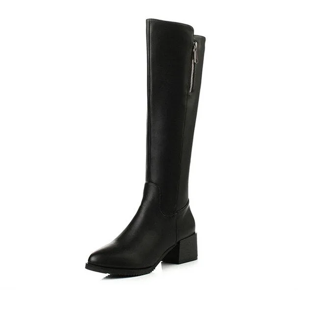 Winter Slim Women Boots Stone Gray