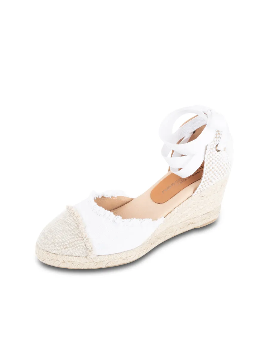 Pasture Run Elle Cap Toe Lace Up Espadrille
