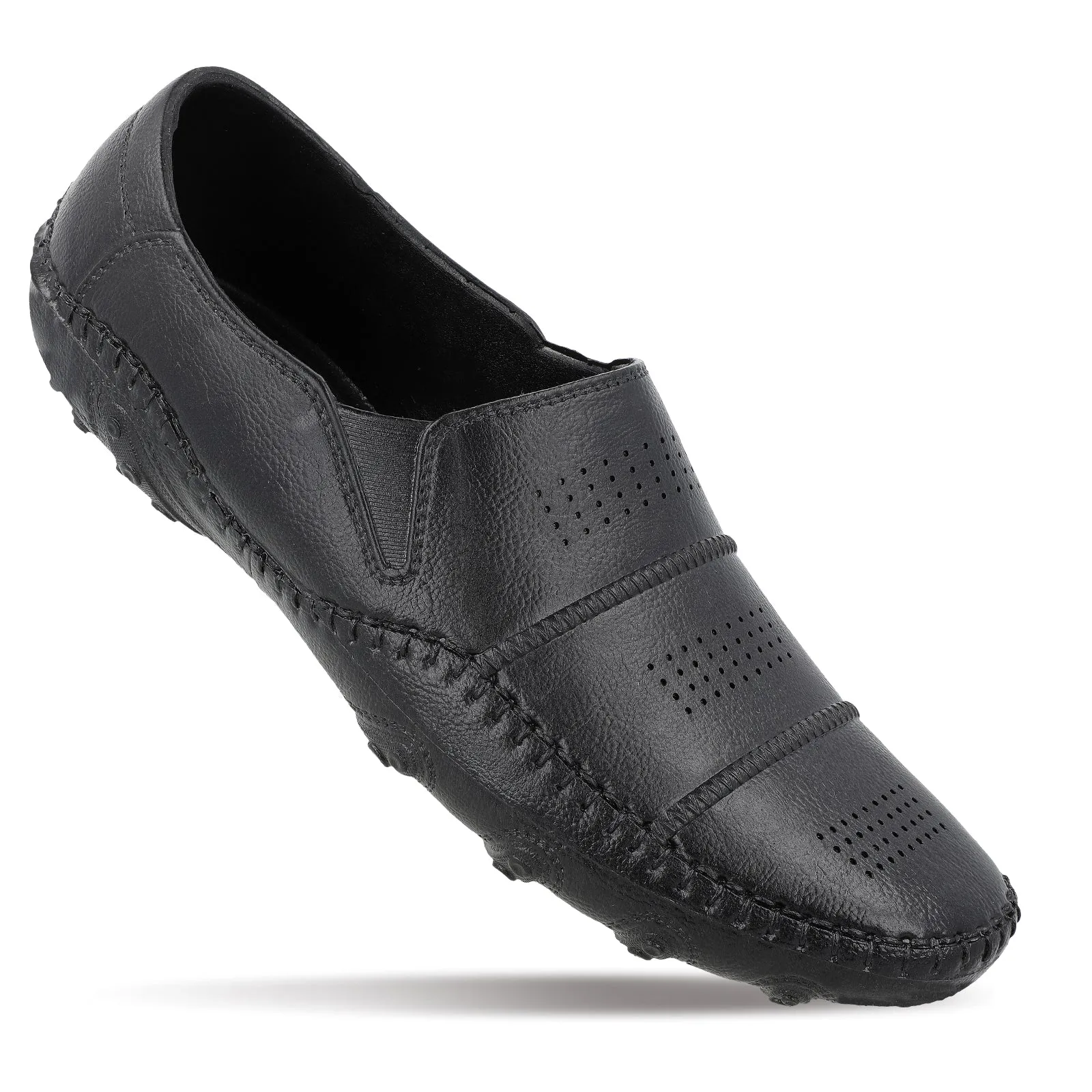Men's Slip-On Rain Shoes - 12316 Black Day Ready Slip On Motion