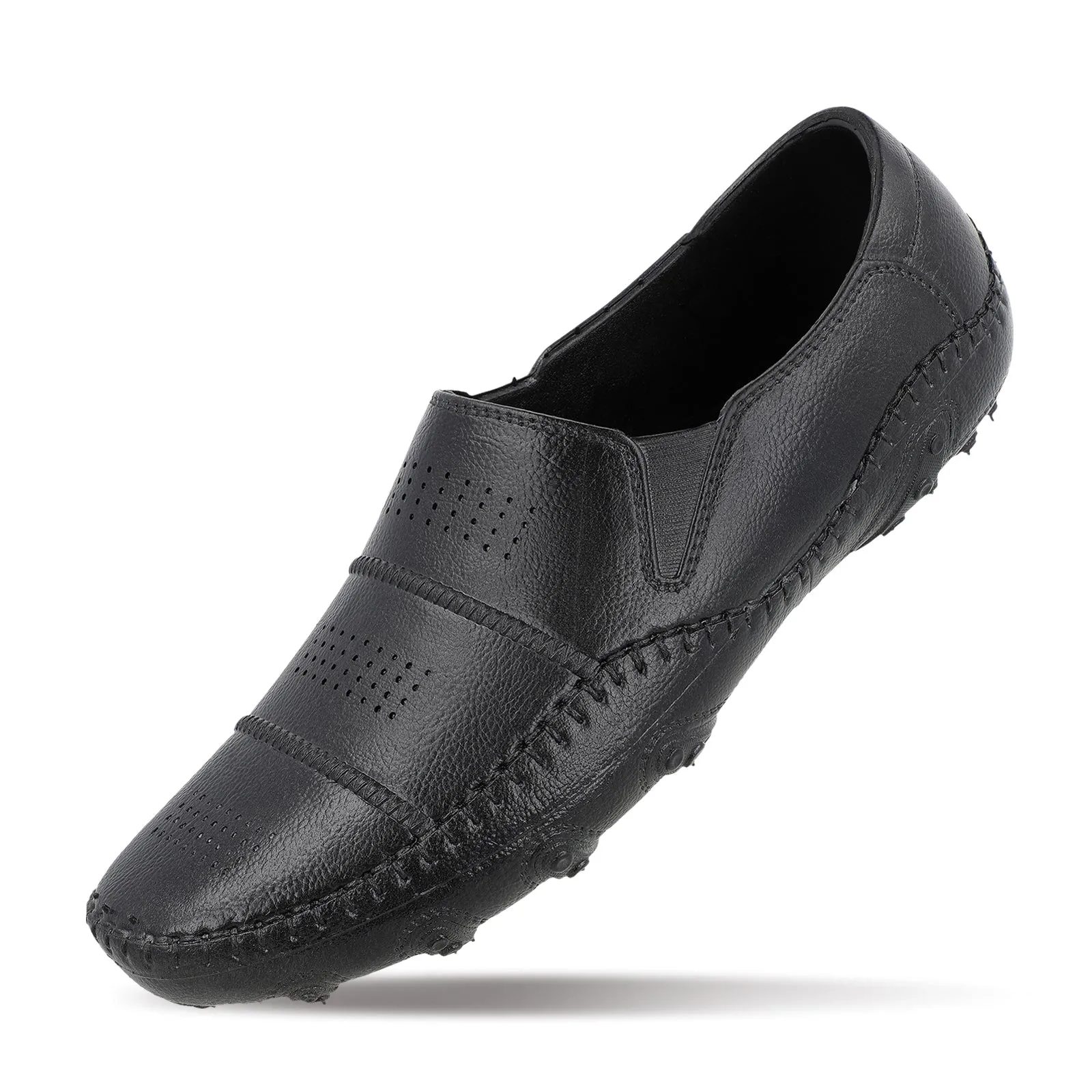 Quick Walk Shoes Men's Slip-On Rain Shoes - 12316 Black