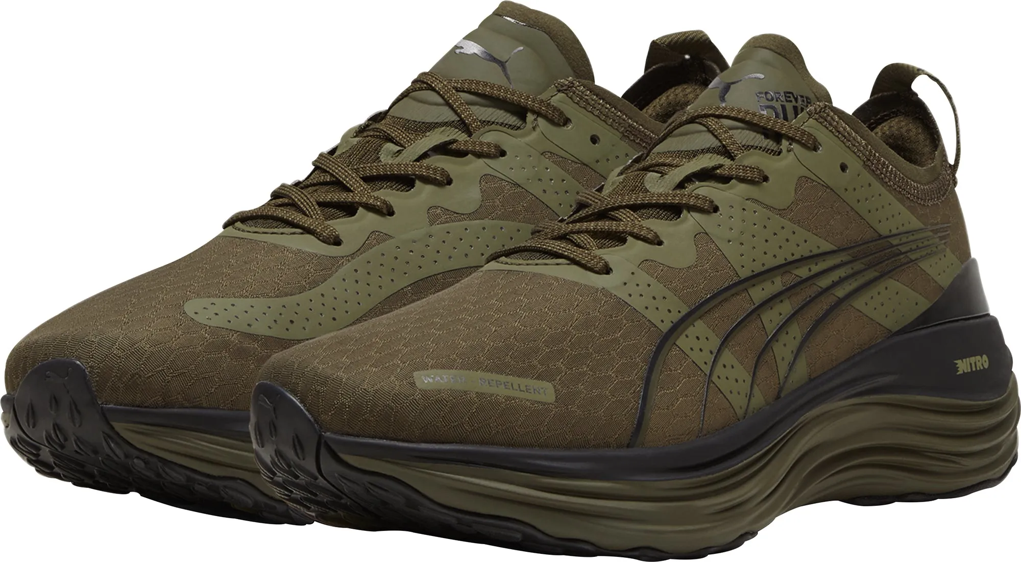 Harbor Mood Puma ForeverRun Nitro WTR Mens Running Shoes - Green