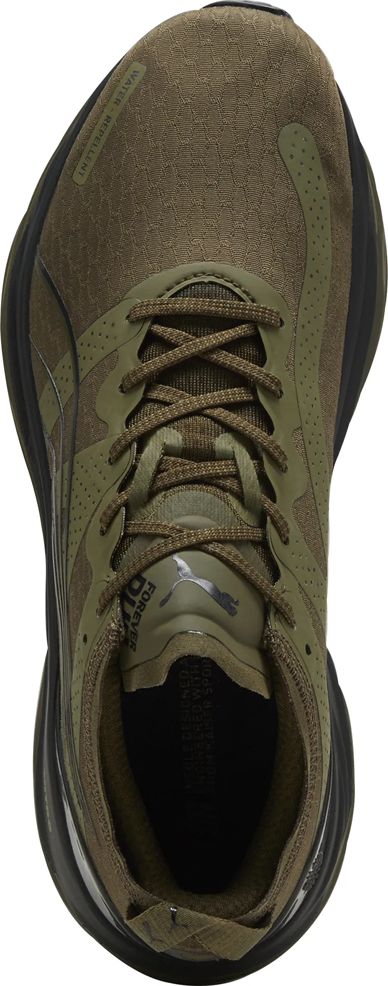 Matte Edge Puma ForeverRun Nitro WTR Mens Running Shoes - Green