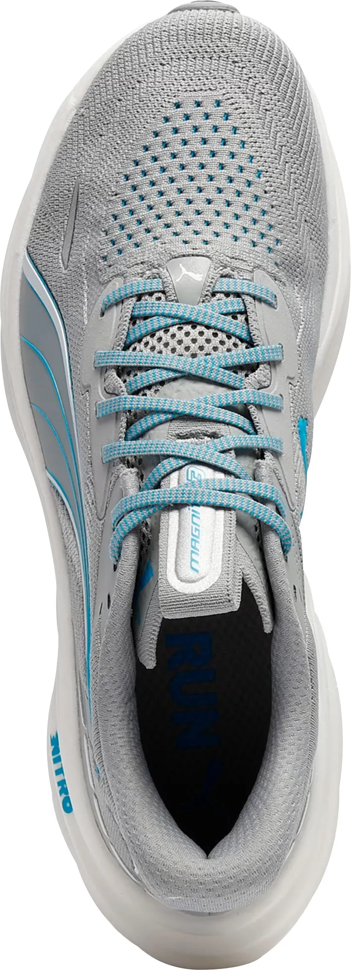 Puma Magnify Nitro 3 Mens Running Shoes - Grey Red Glow