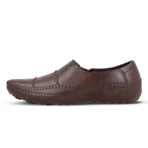 Ultra Ease Men's Slip-On Rain Shoes - 12316 Brown
