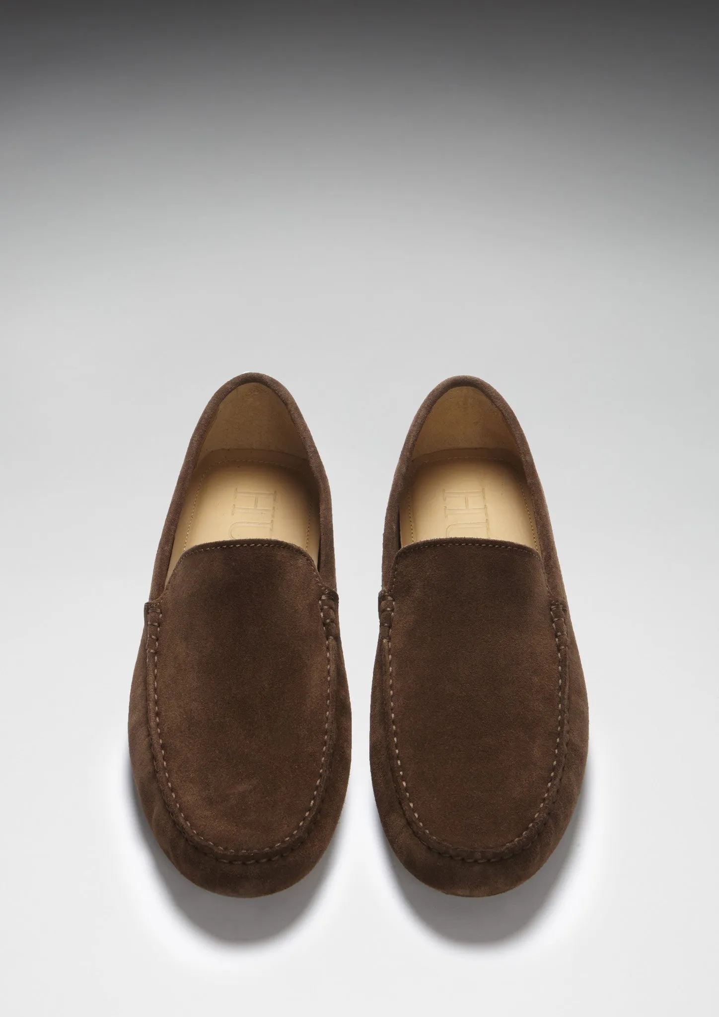 Comfort Path Driving Loafers, brown suede