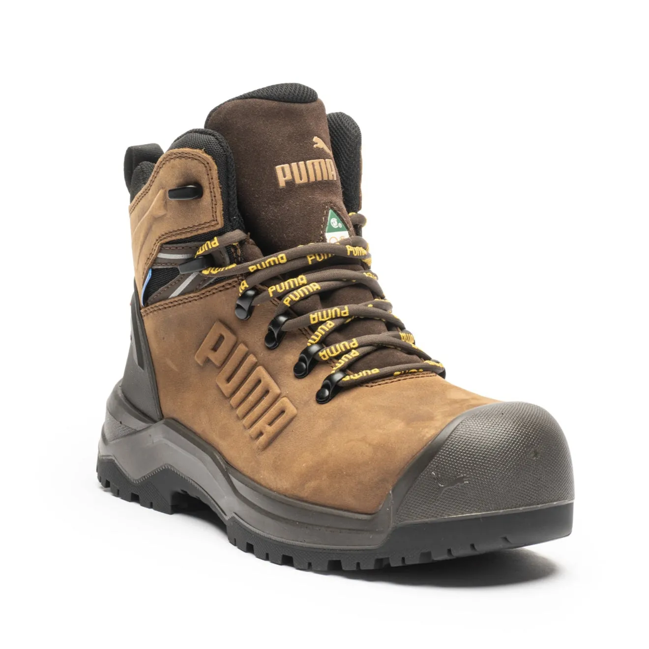 Puma Iron Brown Men's 6" Waterproof Composite Toe Work Boots All Purpose
