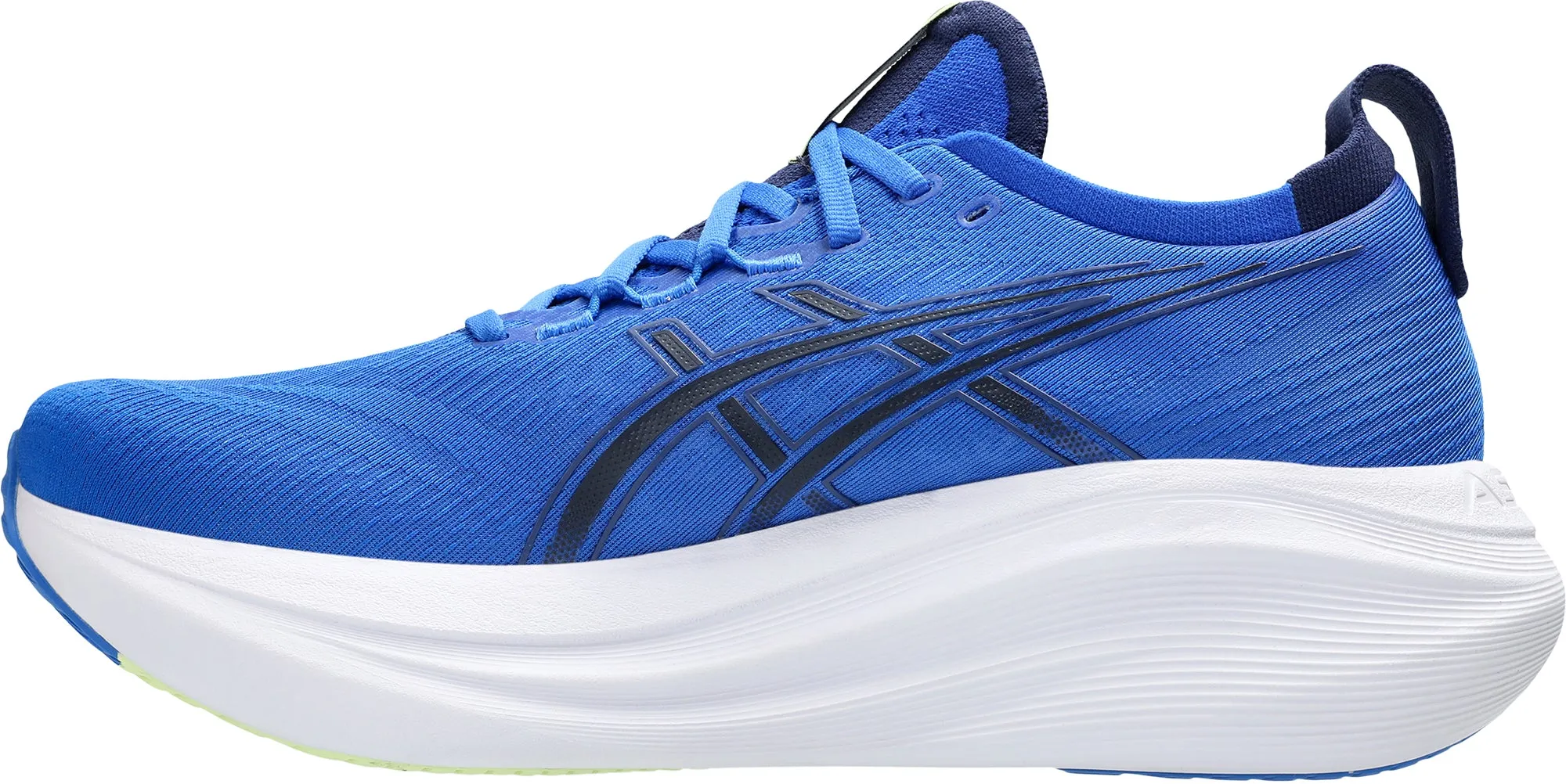 Breathable Material Asics Gel Nimbus 27 Mens Running Shoes - Blue