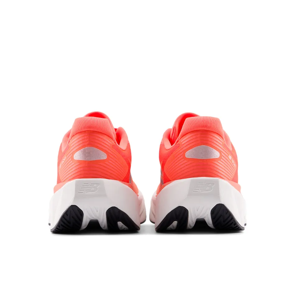 New Balance Women's Fuelcell Rebel V5 Running Shoes in Urgent Red/White/Silver Metallic AW25 Amateur athletes flexible synthetic shoes