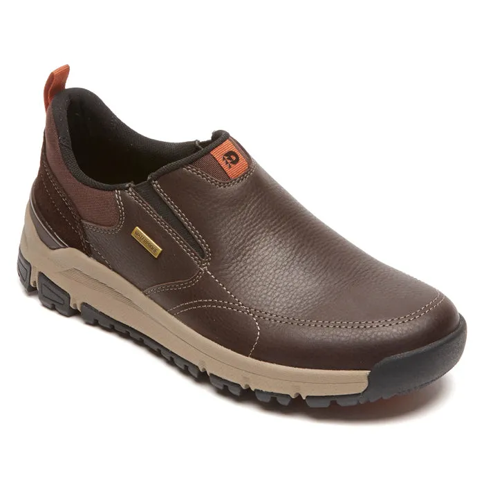Breathable Transparent-Core Mens Dunham Glastonbury Slip-On Brown