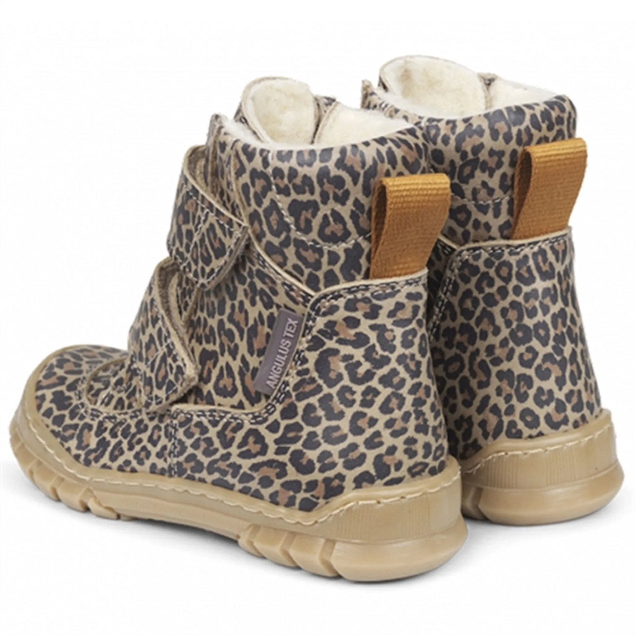Chill Defense Snow Warm Feet Boots Angulus Tex Boots w Velcro Leopard