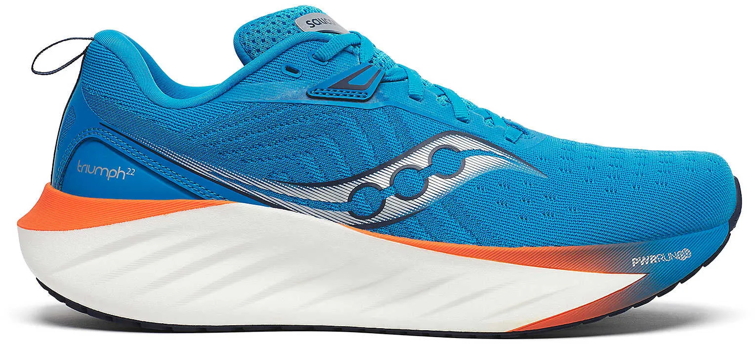 Saucony Triumph 22 Mens Running Shoes - Blue Path Free Storm Guard