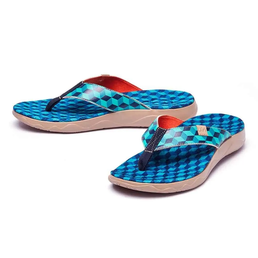 Quick Footwear Airy Feel Rubik's Cube Men Majorca Flip Flops