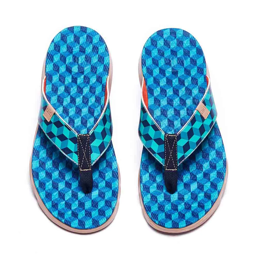 Fit Ease Rubik's Cube Men Majorca Flip Flops