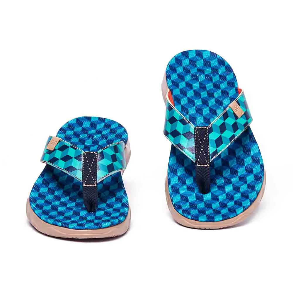 Light Weight Rubik's Cube Men Majorca Flip Flops