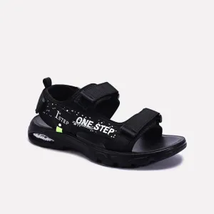 Black Velcro Strap Sandals 0141181 Light Slip-on Shoes