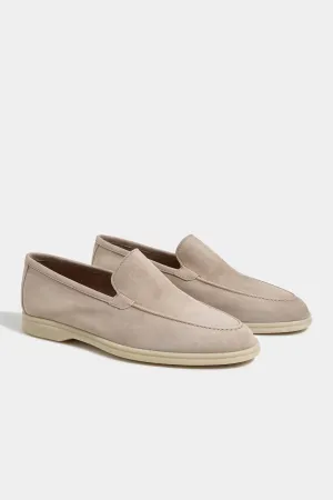 Soft Leather Design Firm Lane Beige loafers - Made In Italy