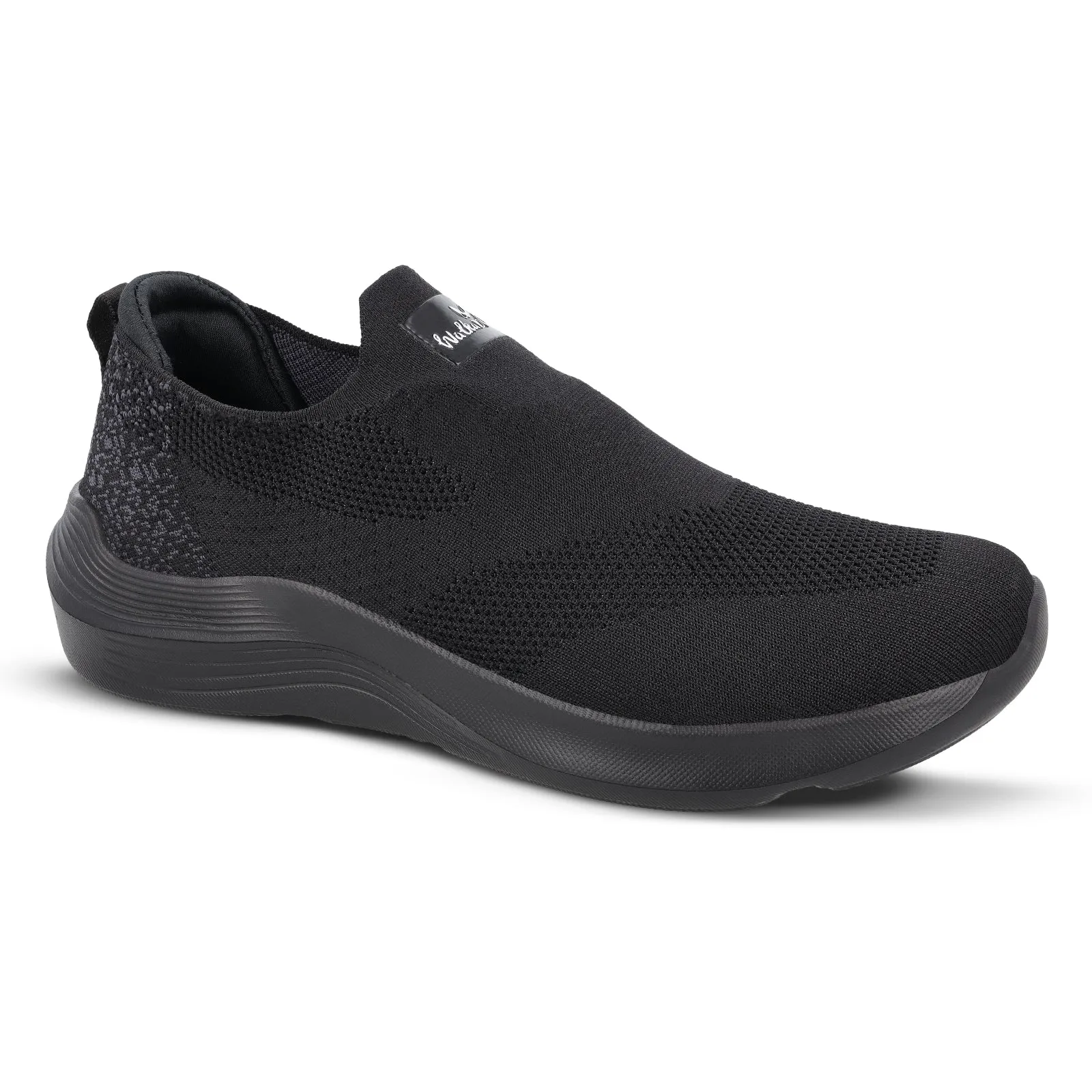 Quick Step On Walkaroo Men Pull-on Belly Shoes - WS9539 Black