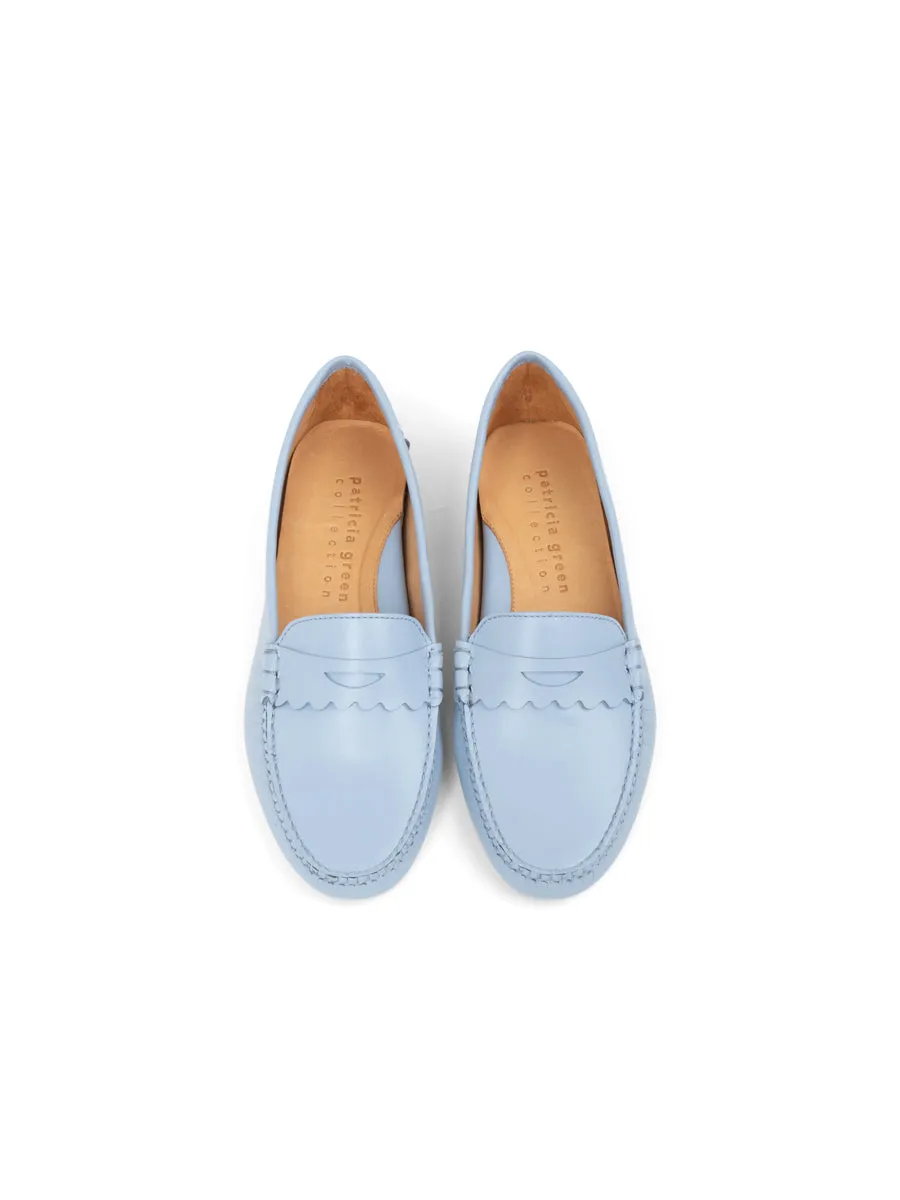 Urban Style Comfort Slope Janet Scalloped Penny Loafer Driving Shoe