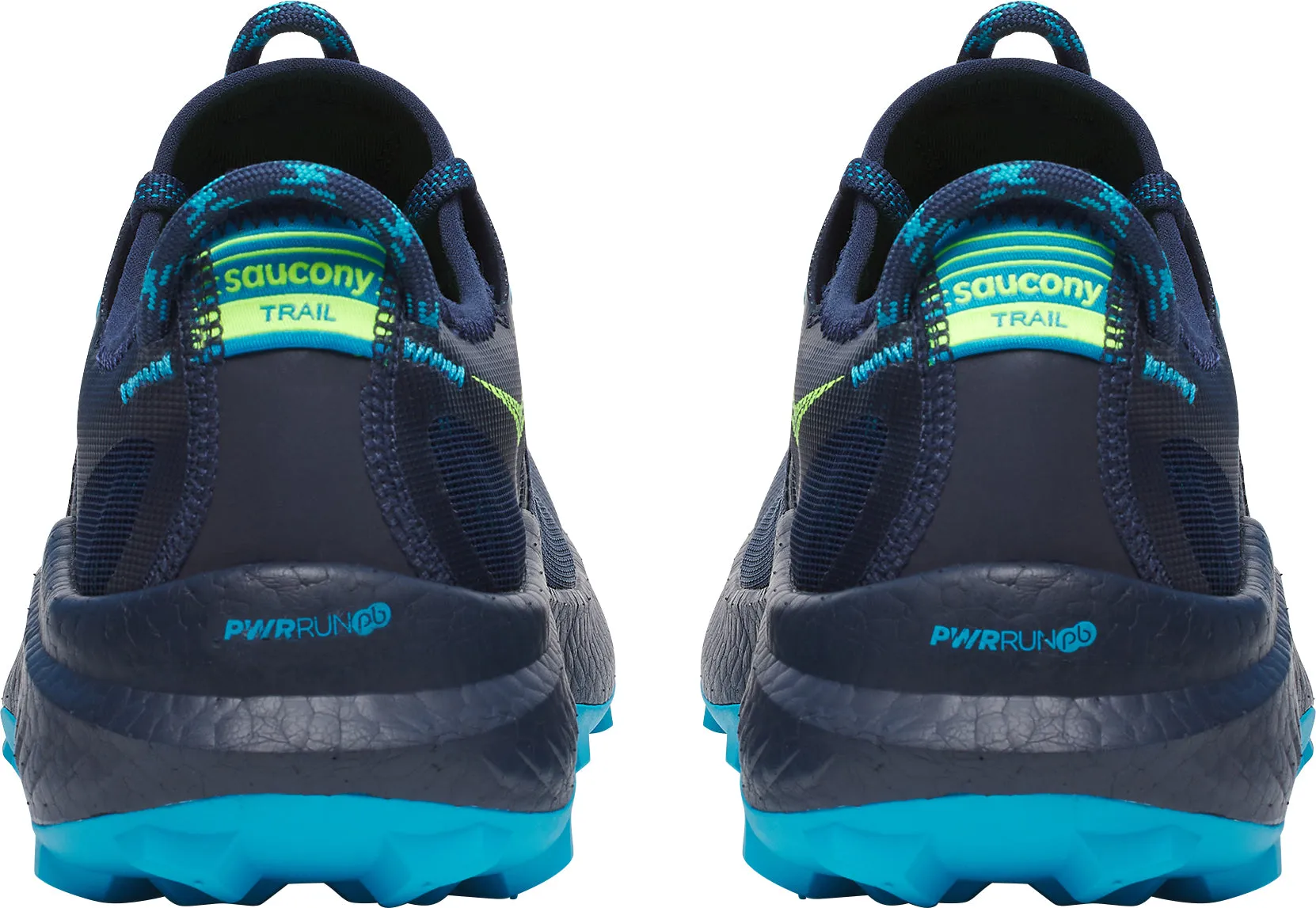 Moisture wicking Saucony Endorphin Rift Mens Trail Running Shoes - Navy