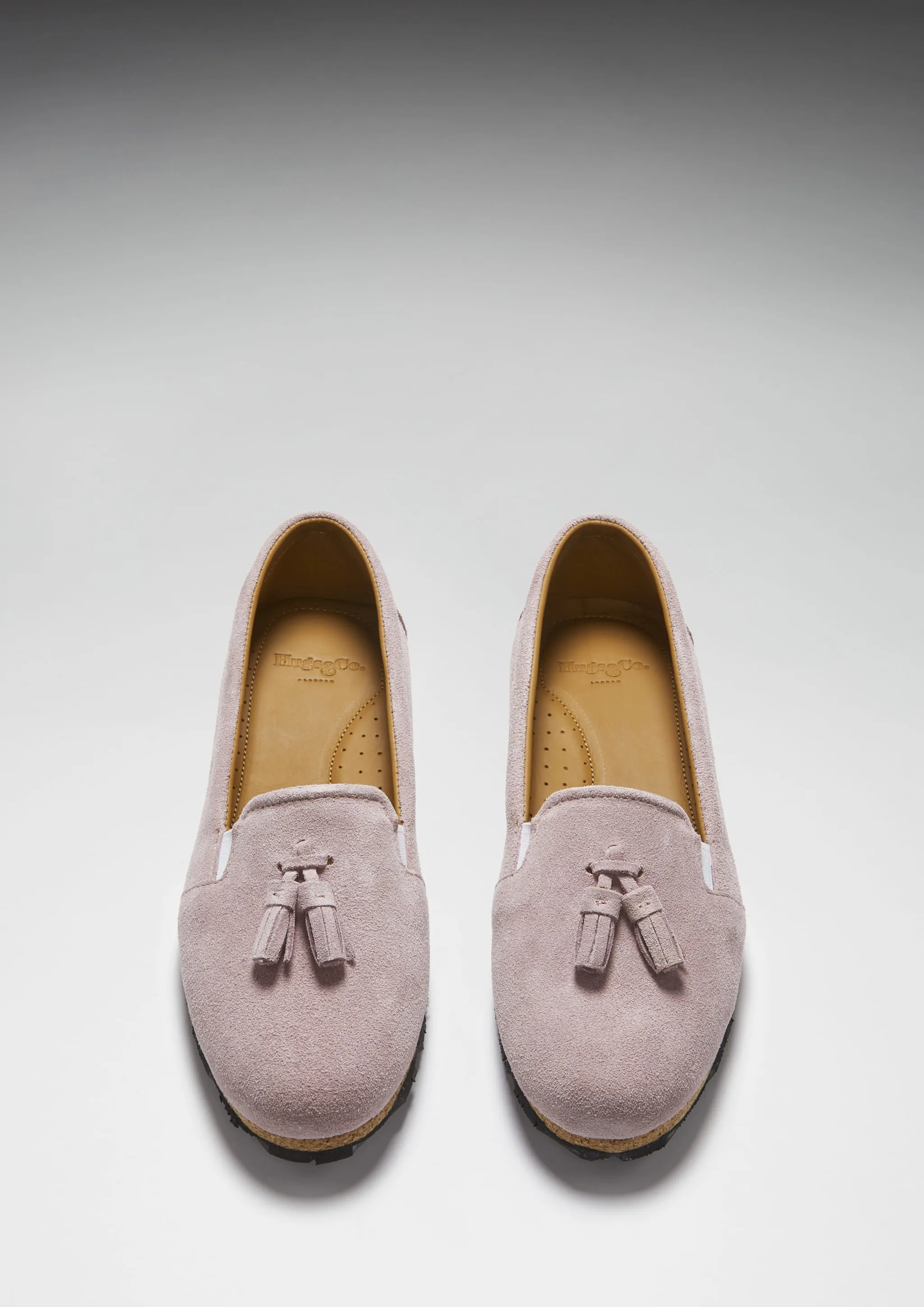 Subtle Form Women's Tasselled Espadrilles, powder pink suede